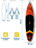 SUP board Rave SHIMMER  / Сап доска для серфинга 335*83*15 см Rave Board