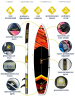 SUP board Rave SHIMMER  / Сап доска для серфинга 335*83*15 см Rave Board