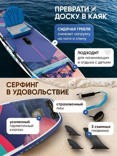 Сап борд Rave COAST 11'0 / SUP board для серфинга 335*83*15 см Rave Board