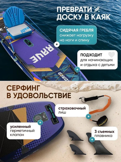 Сап борд Rave PRO 11'6 / SUP board для серфинга 350*83*15 см Rave Board