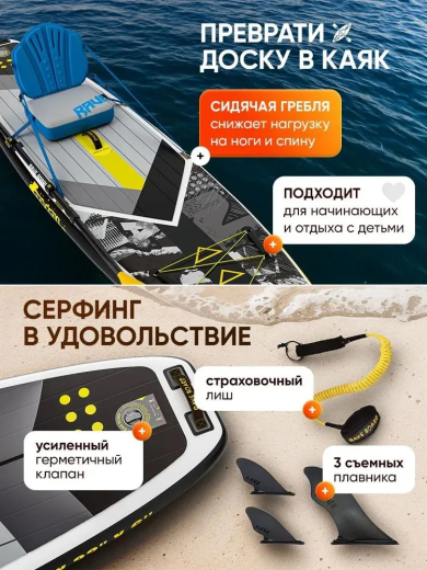 Сап борд Rave Splash 11'6 / SUP board для серфинга 350*83*15 см Rave Board