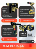 FENGBAO Набор электроинструмента 3 в 1, УШМ, шуруповерт, перфоратор 2 АКБ, в кейсе