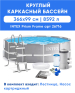 Каркасный бассейн INTEX Prism Frame (круг) 3.66 x 0.99 м, артикул 26716